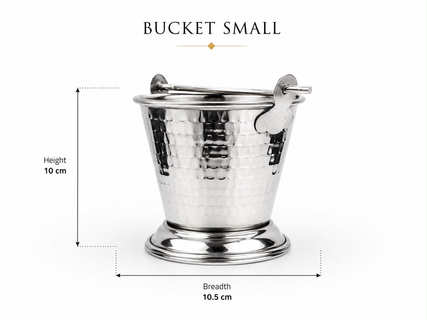 Hammered Small Serving Bucket AH-102 Moradabad